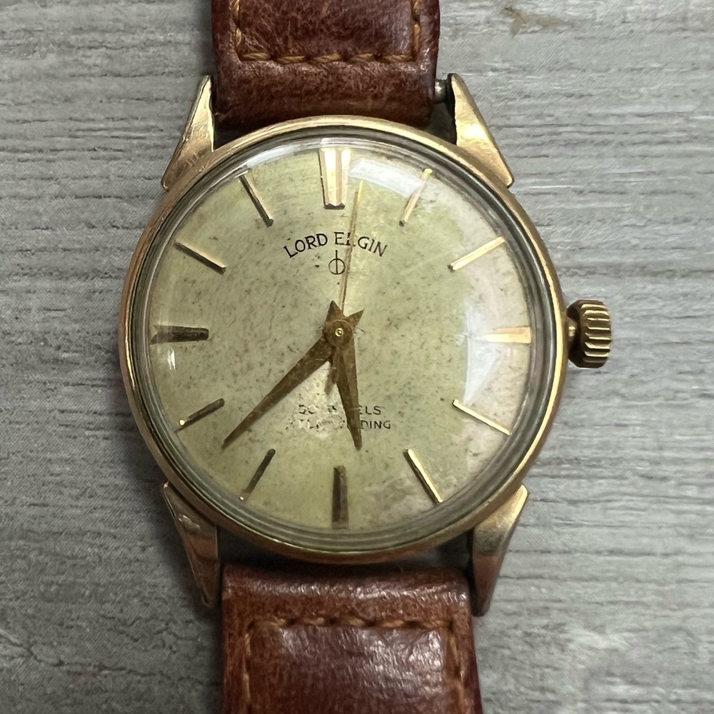 Vintage 1947 Lord Elgin 10k GF 17 Jewels Automatic Watch